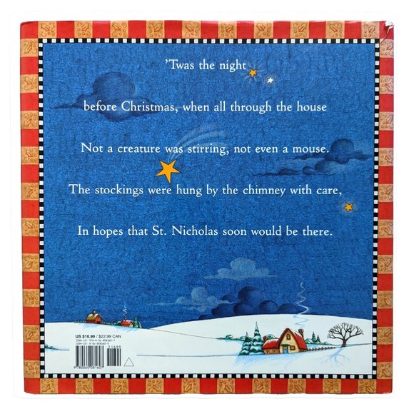 Mary Engelbreit Night Before Christmas Oversize Book with Wrapping Paper - Picture 6 of 10